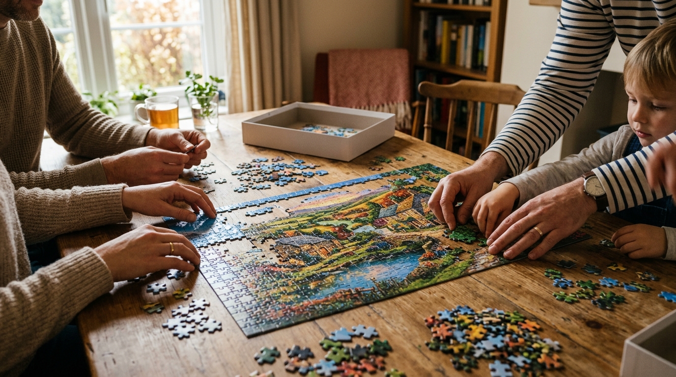 online jigsaw sorting illustration for Jigsaw Puzzle Online